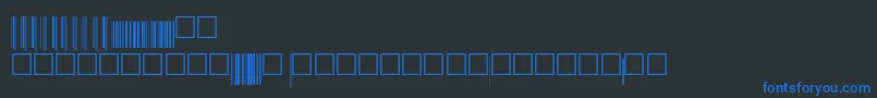 Upcep72xtt Font – Blue Fonts on Black Background