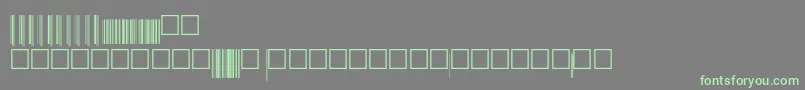Upcep72xtt-Schriftart – Grüne Schriften auf grauem Hintergrund