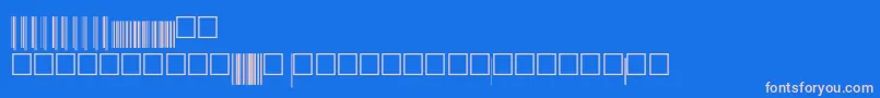 Czcionka Upcep72xtt – różowe czcionki na niebieskim tle