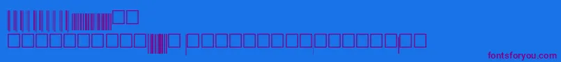 Шрифт Upcep72xtt – фиолетовые шрифты на синем фоне