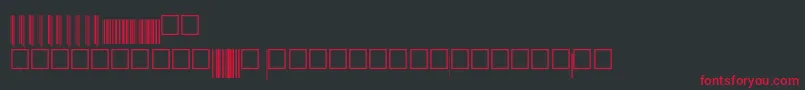 Upcep72xtt Font – Red Fonts on Black Background