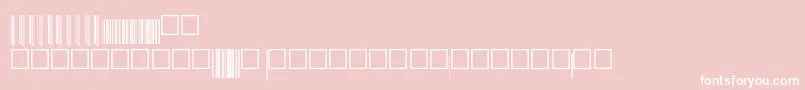 Upcep72xtt-Schriftart – Weiße Schriften auf rosa Hintergrund