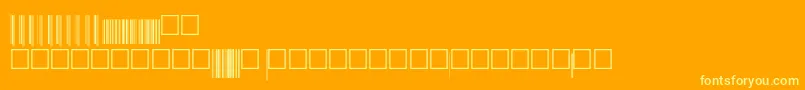 フォントUpcep72xtt – オレンジの背景に黄色の文字