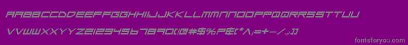 Lgsbei-fontti – harmaat kirjasimet violetilla taustalla