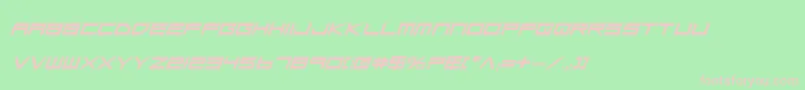 Lgsbei-fontti – vaaleanpunaiset fontit vihreällä taustalla