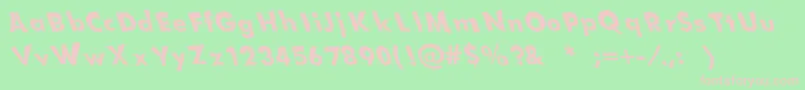 Sparrowsrb Font – Pink Fonts on Green Background