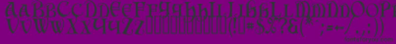 HermiaTM Font – Black Fonts on Purple Background
