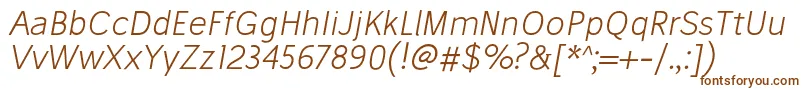 StiluLightoblique Font – Brown Fonts