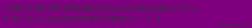 BackslantNormal Font – Black Fonts on Purple Background