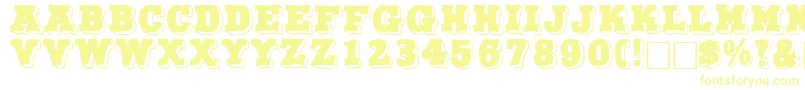 NorthfacedisplaycapssskRegular Font – Yellow Fonts