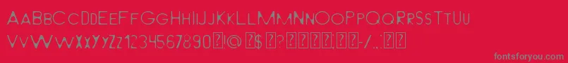 LightFromBehindMilabrya Font – Gray Fonts on Red Background