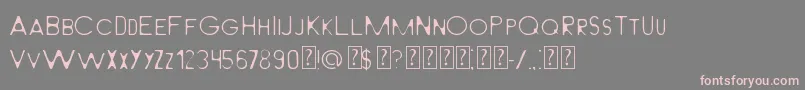 LightFromBehindMilabrya Font – Pink Fonts on Gray Background