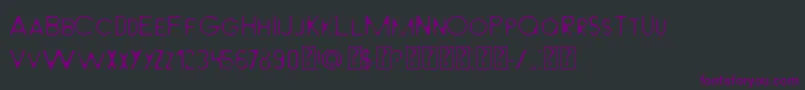 LightFromBehindMilabrya Font – Purple Fonts on Black Background