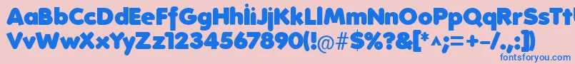 More about FolksHeavy Font FolksHeavy Font – Blue Fonts on Pink Background