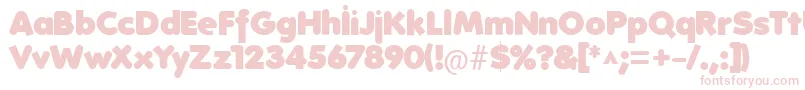 FolksHeavy Font – Pink Fonts on White Background