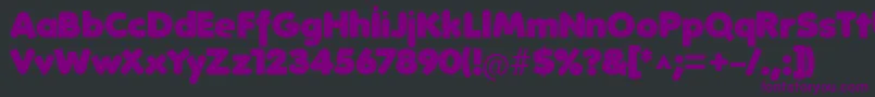 FolksHeavy Font – Purple Fonts on Black Background