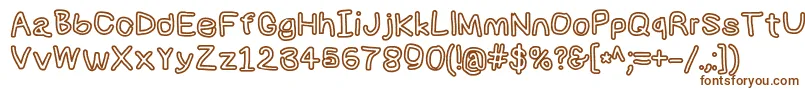 Numbbunnybkout Font – Brown Fonts