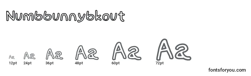 Размеры шрифта Numbbunnybkout