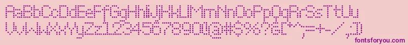 Perfostar Font – Purple Fonts on Pink Background