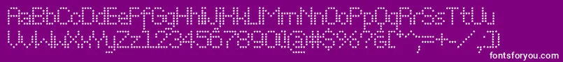 Perfostar Font – White Fonts on Purple Background