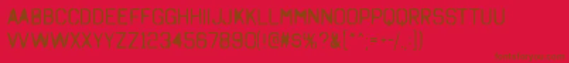 OctinSpraypaintARg Font – Brown Fonts on Red Background