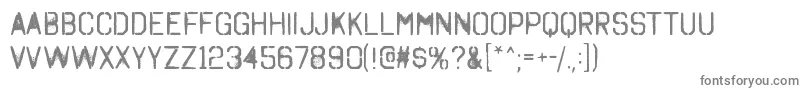 OctinSpraypaintARg-fontti – harmaat kirjasimet valkoisella taustalla