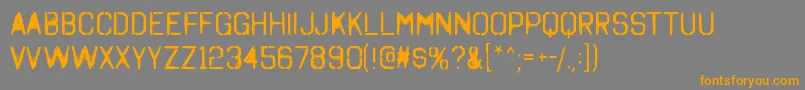 OctinSpraypaintARg Font – Orange Fonts on Gray Background