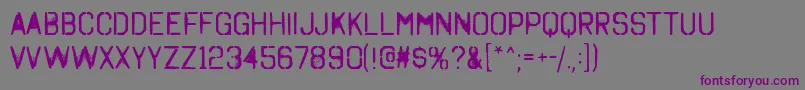 OctinSpraypaintARg Font – Purple Fonts on Gray Background