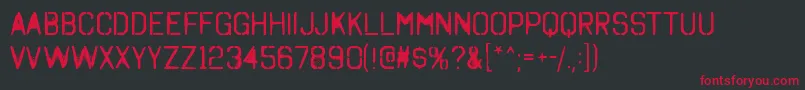 OctinSpraypaintARg Font – Red Fonts on Black Background