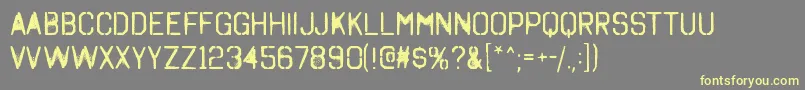 OctinSpraypaintARg Font – Yellow Fonts on Gray Background