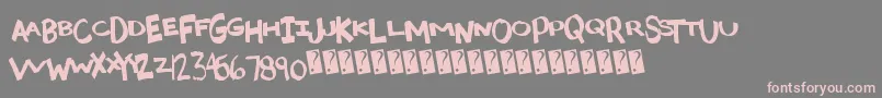 Madcaps Font – Pink Fonts on Gray Background