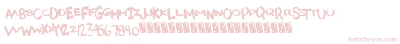 Madcaps Font – Pink Fonts on White Background