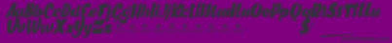 GreatCitiesPersonalUse Font – Black Fonts on Purple Background