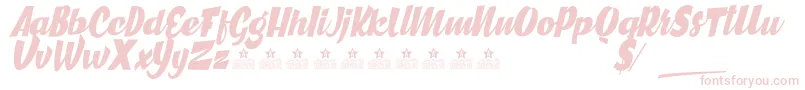 GreatCitiesPersonalUse-Schriftart – Rosa Schriften auf weißem Hintergrund