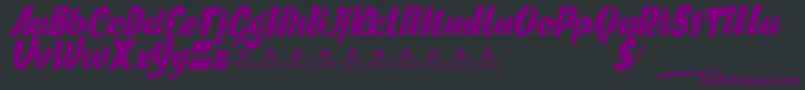 GreatCitiesPersonalUse Font – Purple Fonts on Black Background