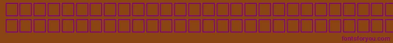 Шрифт HahnRegular – фиолетовые шрифты на коричневом фоне