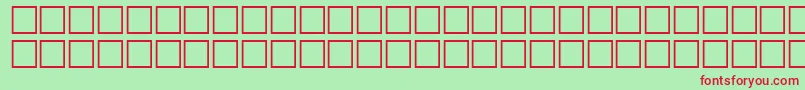 HahnRegular Font – Red Fonts on Green Background