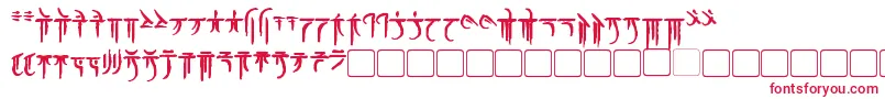 Шрифт IokharicBold – красные шрифты