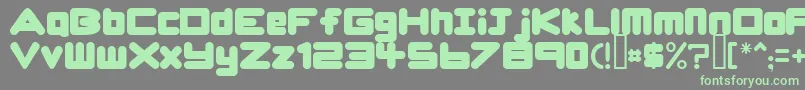 Ursabrushsans Font – Green Fonts on Gray Background