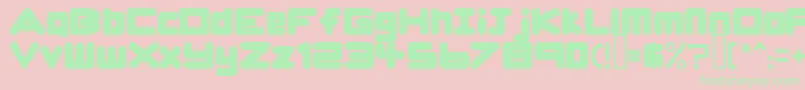 Ursabrushsans Font – Green Fonts on Pink Background