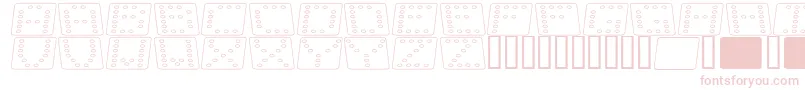 DominoFladKursivOmrids Font – Pink Fonts on White Background