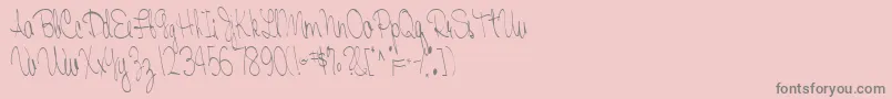 fuente FairRegular – Fuentes Grises Sobre Fondo Rosa