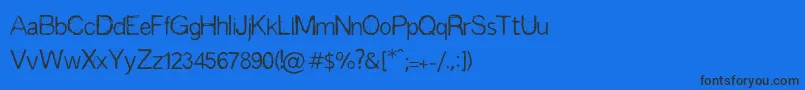 Espinas Font – Black Fonts on Blue Background