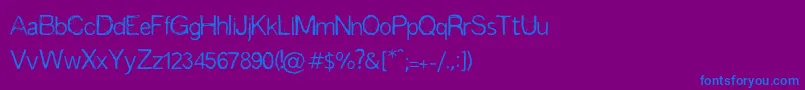 Espinas Font – Blue Fonts on Purple Background