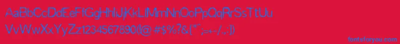 Espinas Font – Blue Fonts on Red Background