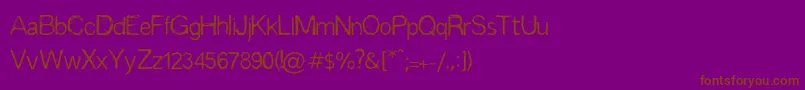 Espinas Font – Brown Fonts on Purple Background