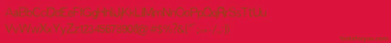Espinas Font – Brown Fonts on Red Background