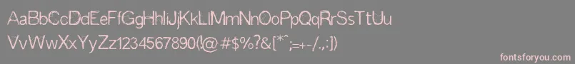 Espinas Font – Pink Fonts on Gray Background