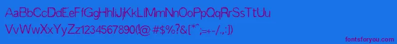 Espinas Font – Purple Fonts on Blue Background