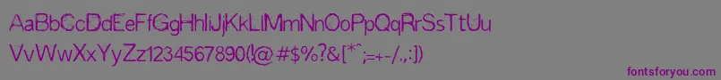 Espinas Font – Purple Fonts on Gray Background